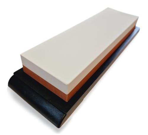 Abziehstein ARAMITO XL | PODURO Kombi Wasserstein 3000/800 (JIS) 1000/380 (FEPA) 200 x 60 x 25 mm & Baumwollbeutel von PODURO