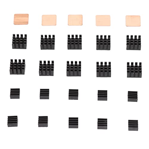 POENVFPO -Aluminium -Wärmekühlkörper Resistant 25pcs Kit für RPI2B/3B, Einfach zu Bedienendes Heizkoch Kit für RPI A/B/B+ Boards POENVFPO -Aluminium -Wärmekühlkörper Resistant 25pcs Kit für RPI2B/3B, Einfach zu Bedienendes Heizkoch Kit für RPI A/B/B+ Boards von POENVFPO
