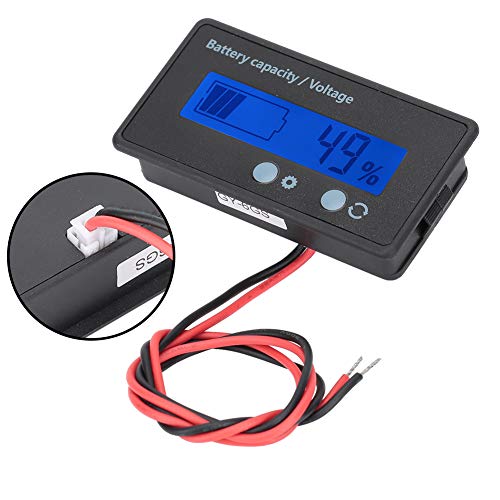 POENVFPO Batteriekapazitätsmonitor Wasserdichte LCD-Anzeige Effizienter Indikator für Blei-Säure/Lithium-Akku-Benutzer PCB/HTN (blaues Licht) von POENVFPO