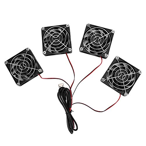 POENVFPO Computerversorgungen 5V Routerkühlventilatoren 4 X 5 V USB -Netzteil Effiziente Wärmeabteilung für RTAC5300 R7900 R8000 POENVFPO Computerversorgungen 5V Routerkühlventilatoren 4 X 5 V USB -Netzteil Effiziente Wärmeabteilung für RTAC5300 R7900 R8000 von POENVFPO