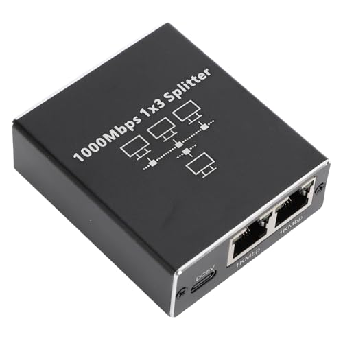 POENVFPO Ethernet -Splitter Hochgeschwindigkeit 1000 Mbit/S LAN -Schalter für CAT 8 7 6 Kabel, Stecker und Spiel für den Heimgebrauch POENVFPO Ethernet -Splitter Hochgeschwindigkeit 1000 Mbit/S LAN -Schalter für CAT 8 7 6 Kabel, Stecker und Spiel für den Heimgebrauch von POENVFPO