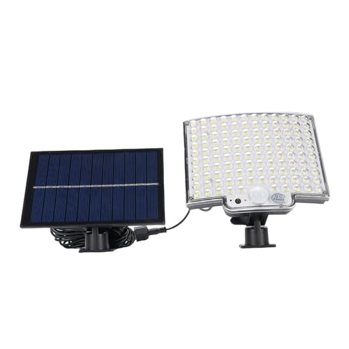 POENVFPO Helle Beleuchtung Solarleuchten Im Freien mit 118 LED -Bewegungssensor, Getrennte Solarpanel für Garten, Terrasse, Garten, Garage, Einfache Installation von POENVFPO