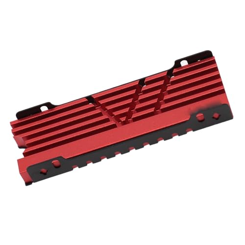 POENVFPO M.2 2280 SSD Heatkolbenkühlung Dual Side -Kühlung Einfach zu Installieren für Desktop -PCs Legierungsmaterial (Rot) von POENVFPO