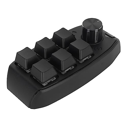 POENVFPO Mechanical 6 -Tastatur mit Rotem Schalter für das Spiel, Anpassbare Funktion, Geeignet für Vista, Bos X -Laptop (Drahtloses BT (eingebauter Akku im Lieferumfang) von POENVFPO