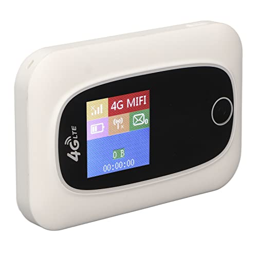POENVFPO Thin Design WiFi Hotspot 2000mAh Batterie 4G SIM -Kartenrouter für Homes Office Reisen von POENVFPO