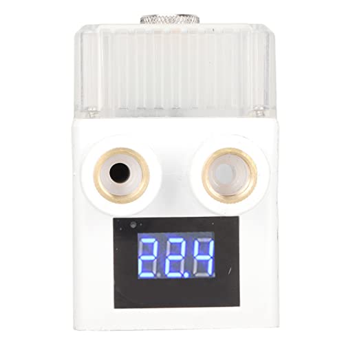 POENVFPO Transparente CPU -Wasserpumpe mit Ultra Leiser Betrieb, Echtzeit -Temperaturanzeige, Ideal für die Computerwasserkühlung, DIY Installation (WHITE) von POENVFPO