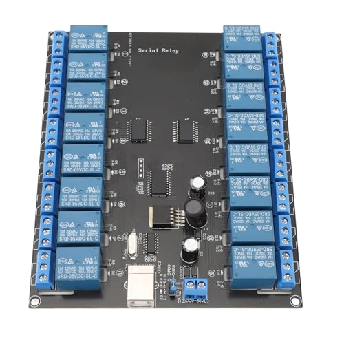 POENVFPO USB-Broadcast-Modul, 16-Kanal-Modul für drahtlose Geräte, SPDT-Broadcast-Schalter für Heimautomatisierung und Robotik, PCB-Material POENVFPO USB-Broadcast-Modul, 16-Kanal-Modul für drahtlose Geräte, SPDT-Broadcast-Schalter für Heimautomatisierung und Robotik, PCB-Material von POENVFPO