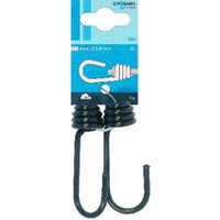PÖSAMO Spannhaken schwarz (SB) für Seil-Ø b. 8,0mm a 2St von PÖSAMO