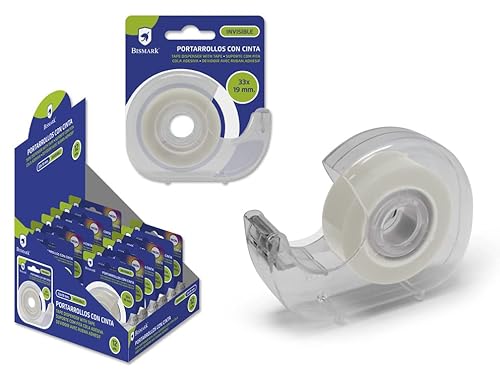 Rollenhalter mit unsichtbarem Klebeband, 33 x 19 mm von POESSA