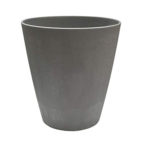 Poetic - Runder Blumenkübel - Für den Innenbereich - Stöpsel mit Überlauf - Aus robustem Kunststoff - Farbe Zement - 5 Jahre Garantie - 7 Liter - Ø23,7 x H25,8 cm Poetic - Runder Blumenkübel - Für den Innenbereich - Stöpsel mit Überlauf - Aus robustem Kunststoff - Farbe Zement - 5 Jahre Garantie - 7 Liter - Ø23,7 x H25,8 cm von Poétic