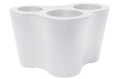 Poetic Garten Set 3 Blumentöpfe weiß 88,2 x Größen Variante 61.3 x 50 cm von Poétic