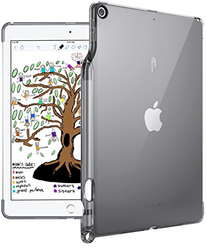 Poetic Lumos TPU Schutzhülle Apple iPad 9.7 (2018) - Flexibel, Weich, Ultra Dünn, Schlagfest, Durchsichtig, Grau von POETIC