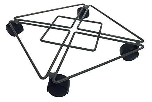 Poetic Support Neptune CA 30 Set mit 4 Rollen, Anthrazit, 30 x 30 x 6,5 cm von Poétic