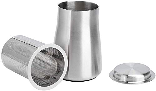 POEFT Espresso Kaffee Zubehör, Kaffeefilter Edelstahl Dauerfilter Wiederverwendbar Handfilter Teesieb für Töpfe Herstellung von Manuellem Kaffee von POFET