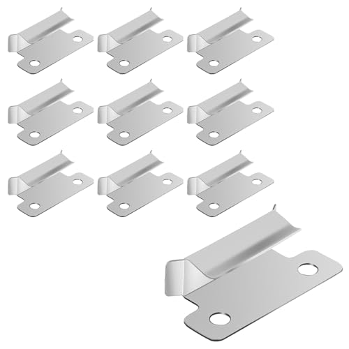 POFET 10 Stück 3D Drucker Bett Clips, Ender 3 Bett Clips, 3D Drucker Zubehör Clips, 10 Stück Ender 3 Bett Clips für 3D Drucker Beheiztes Bett Glas Bett Platt Form von POFET