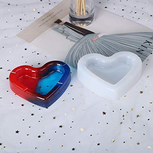 POFET 10 cm herzförmiger Aschenbecher DIY Harz Schmuckform Silikonform Harz Guss Epoxy Transparent Form POFET 10 cm herzförmiger Aschenbecher DIY Harz Schmuckform Silikonform Harz Guss Epoxy Transparent Form von POFET