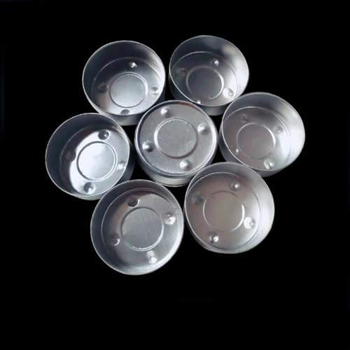 POFET 100 Stück Aluminium-Teelicht-Leerkastenbehälter für die Herstellung von Teelichtkerzen,Standard Teelichthüllen für Teelichter Aluminium Kerzenhülle Leer Teelichtdose POFET 100 Stück Aluminium-Teelicht-Leerkastenbehälter für die Herstellung von Teelichtkerzen,Standard Teelichthüllen für Teelichter Aluminium Kerzenhülle Leer Teelichtdose von POFET