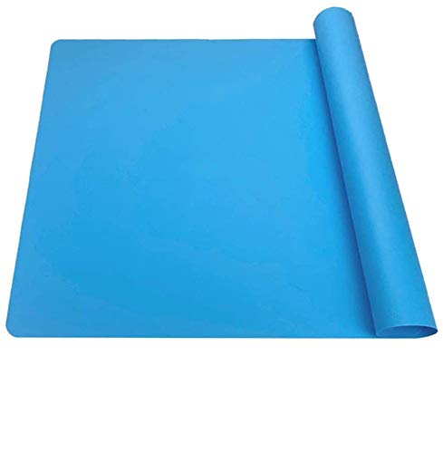 POFET 2 extra große Silikonmatten, Lebensmittelqualität, geruchlos, Tischsets, Haustiermatten, Arbeitsflächenschutz für Handwerk, Schmuck, Gießharz, Malerei, Blau POFET 2 extra große Silikonmatten, Lebensmittelqualität, geruchlos, Tischsets, Haustiermatten, Arbeitsflächenschutz für Handwerk, Schmuck, Gießharz, Malerei, Blau von POFET