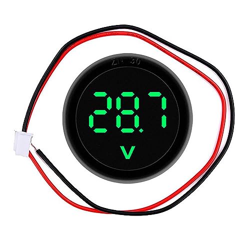 POFET 2PCS DC Voltmeter Batterie Monitor Digital Display Voltmeter DC4-100V für Auto Motorrad SUV ATV Marine von POFET