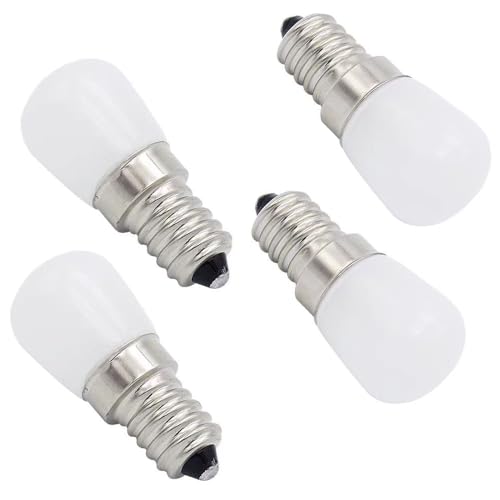 POFET 4 Stück E14 LED-Glühbirne 2,5 W LED-Kühlbirne SES Pygmäenbirne Cool White 6000K Entspricht 25 W Halogenlampe Energiesparbirne für Kühlschrank Nähmaschine Dunstabzugshaube von POFET