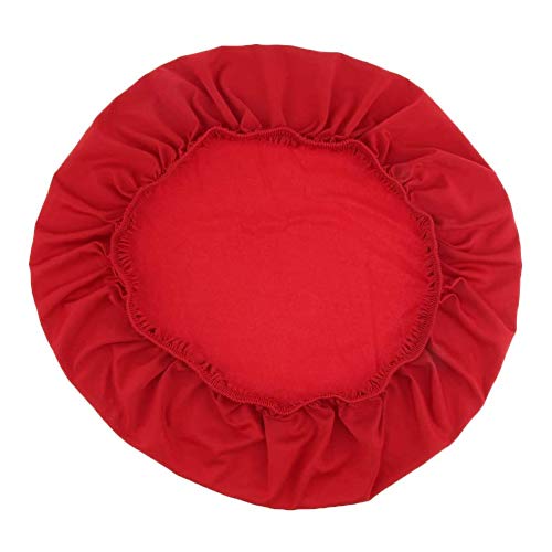 POFET 5 Stück Spandex Stretch Stuhl Sitzbezug Hochzeit Esszimmer Stuhl Schonbezug Abnehmbar, dehnbar, waschbar - rot von POFET