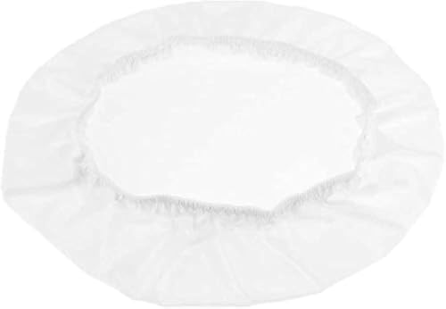 POFET 5 Stück Spandex Stretch Stuhl Sitzbezug Hochzeit Esszimmer Stuhl Schonbezug Abnehmbar, dehnbar, waschbar - weiß von POFET