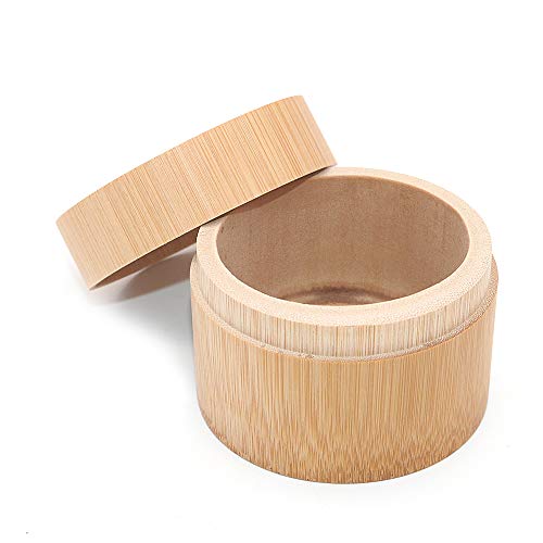 POFET Fat-zylindrische runde Form, tragbar, handgefertigt, natürlicher Bambus-Teedose, Aufbewahrungsbehälter für Zuhause von POFET