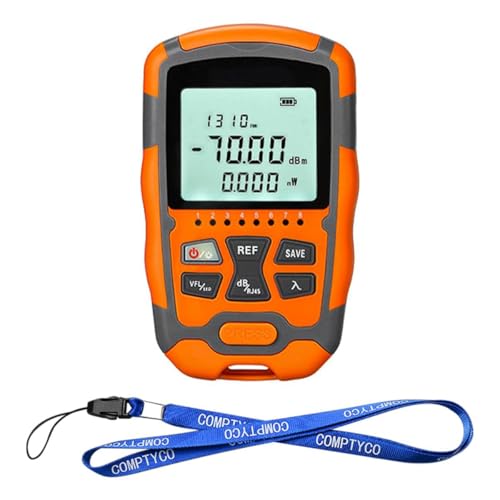 POFET Glasfaserkabeltester Tragbarer Glasfaser-Leistungsmesser FC/SC/ST Universeller Schnittstellen-Fasertester Eingebauter visueller 2-MW-Fehlerorter (OPM&VFL) von POFET