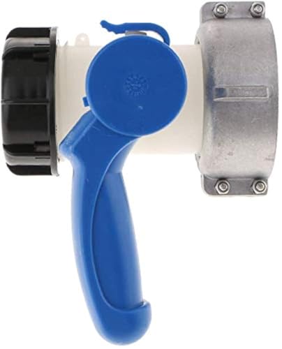 POFET IBC Tote Tank Schlaucharmaturen Absperrklappe Yard Schlauchanschluss 2,44 Zoll, IBC Wassertankadapter, Universal-Auslaufhahn-Absperrhahn-Adapter, Tankhahn-Klappenventil von POFET
