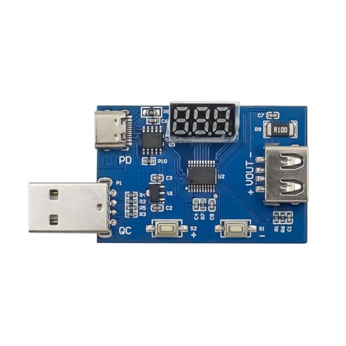 POFET QC2.0 QC3.0 PD3.0 Decoy-Modul Marineblaues Decoy-Modul 3,6-20 V Einstellbares Multifunktionsspannungs-Ladekopftest-Alterungsmodul POFET QC2.0 QC3.0 PD3.0 Decoy-Modul Marineblaues Decoy-Modul 3,6-20 V Einstellbares Multifunktionsspannungs-Ladekopftest-Alterungsmodul von POFET