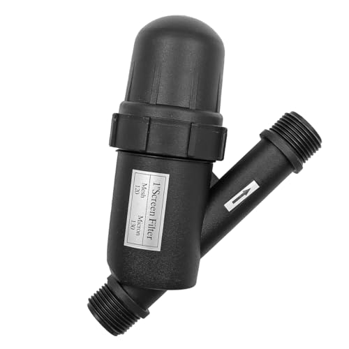 POFET Wassersparender Y-förmiger Maschenfilter aus Kunststoff für die landwirtschaftliche Bewässerung, 1 Zoll Maschenfilter, Bewässerungsfilter, Gartensiebfilter von POFET
