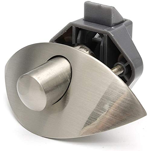 POFET Zinklegierung Half Moon Griff Push Lock Verriegelungsknopf Caravan RV Schrank Schubladenschloss von POFET