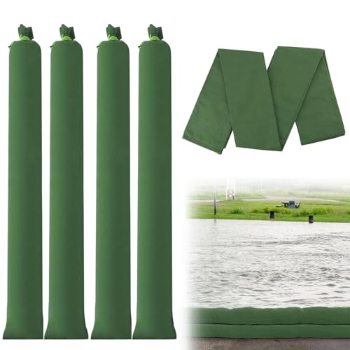 POFGUJFGJ Sandsäcke Hochwasser Silosandsack 4 Stück Wiederverwendbare Sandsäcke mit Zugband 120x19cm Sandsack Hochwasserschutz für Home Store Garage Garten von POFGUJFGJ