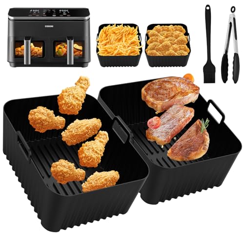 Heißluftfritteuse Zubehör für COSORI Heißluftfritteuse 8,5L, Silikonform für Cosori Heißluftfritteuse, BPA-frei, Wiederverwendbares & Lebensmittelechtes Airfryer Zubehör für COSORI CAF-R901-AEU von POFIBO