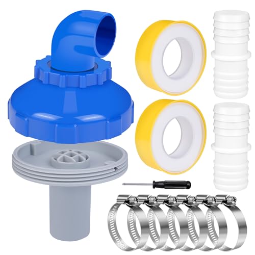 POFIBO Pool Einlaufdüse 32mm, 360° Drehbar Pool Düsen Set für Intex Bestway Swimmingpool, Pool Auslassdüse mit Pool Anschluss Zubehör, Ø32/38 Pooldüsenset, Pool Einströmdüse, Pool Düse Verstellbar von POFIBO