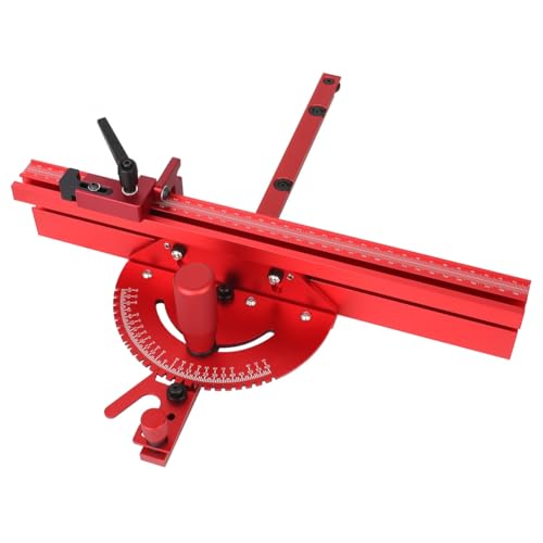 1 Set Messgerät und Zaun mit Schienenanschlag Sägen Montage Winkellineal for Tischkreissäge Router Holzbearbeitungsbank Werkzeuge DIY von POGHYD