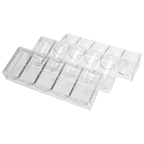 10 professionelle Acryl-Pokerchips, 100 Chip-Tabletts (ohne) von POGHYD