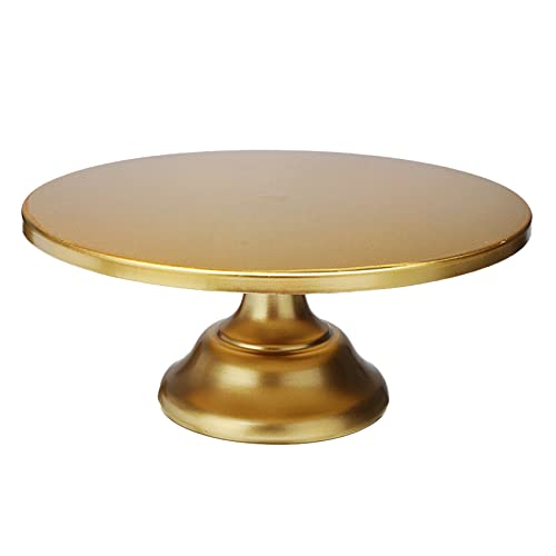12 Zoll Eisen Runde Kuchenständer Kuchenplatte Sockel Dessert Halter Hochzeit Geburtstag - Gold von POGHYD