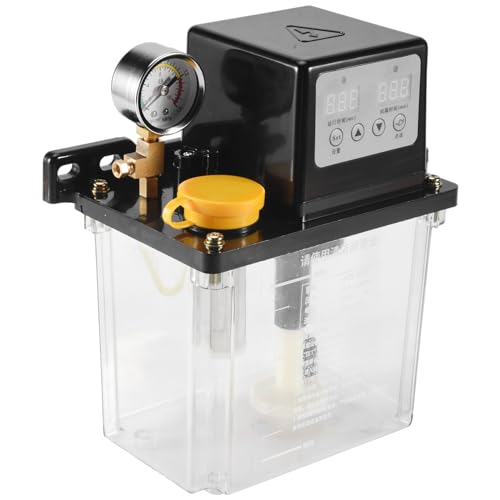 2L Schmierölpumpe Automatische Schmierölpumpe Elektromagnetische Schmierpumpe Öler mit Manometer von POGHYD