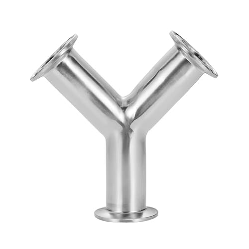3/4'' 1'' 11/4'' 11/2'' 2'' Tri-Clamp Wye 3-Wege-Y-T-Stück 304 Edelstahl-Fitting (45 mm x Zwinge 64) (51 mm x Zwinge 64) von POGHYD