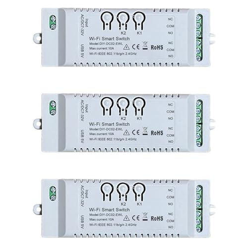 3X 2CH WiFi Smart Switch DIY Timer APP 7-32V USB 5V 2,4G WiFi Home Automation Modul for Home IFTT 3X 2CH WiFi Smart Switch DIY Timer APP 7-32V USB 5V 2,4G WiFi Home Automation Modul for Home IFTT von POGHYD