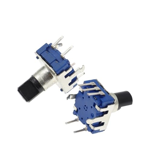 5 STÜCKE Grad Drehgeber EC12 RE12 Audio Encoder Codierung 5Pin 24 Position mit Druckschalter Grifflänge 12,5 MM von POGHYD