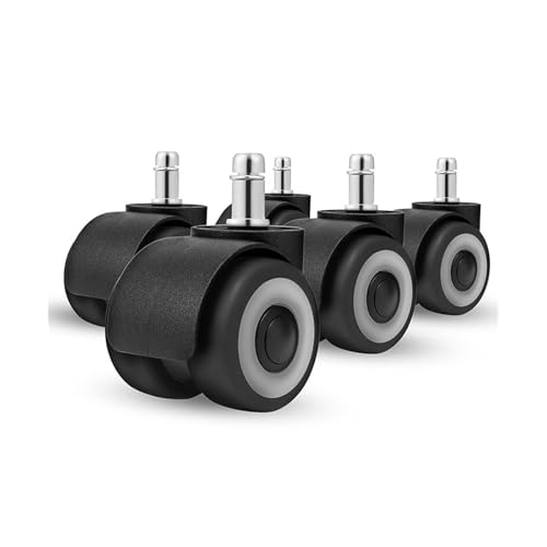 5 STÜCKE Stumm Stuhl Rad 2 zoll Bürostuhl Caster Ersatzrollen Gummi Weiche Roller Möbel Räder Stuhl Teile von POGHYD
