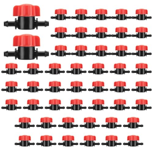 50 Stück 1/4 Zoll Absperrventil mit Widerhaken, Tropfbewässerungsschlauch-Kupplungsventil, Tropfbewässerungsventil for 1/4 Zoll-Schläuche 50 Stück 1/4 Zoll Absperrventil mit Widerhaken, Tropfbewässerungsschlauch-Kupplungsventil, Tropfbewässerungsventil for 1/4 Zoll-Schläuche von POGHYD