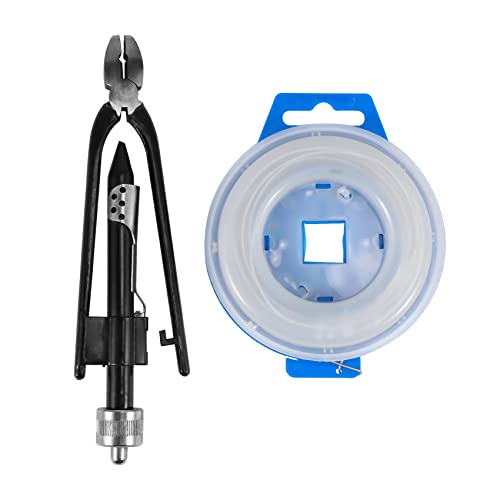 6-Zoll-Flugzeugdraht-Verdrehzangen-Set, Lock-Twist-Twister-Werkzeug / 15-m-Rolle 0,7 mm Edelstahl-Verriegelungsdraht von POGHYD