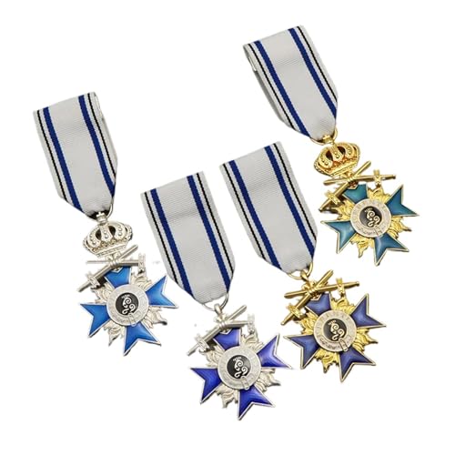 Deutsche preußische bayerische Krone Kreuz Abzeichen Metall Emaille Emblem Gedenkmedaille Brust Abzeichen Reproduktion(Dark Khaki) von POGHYD