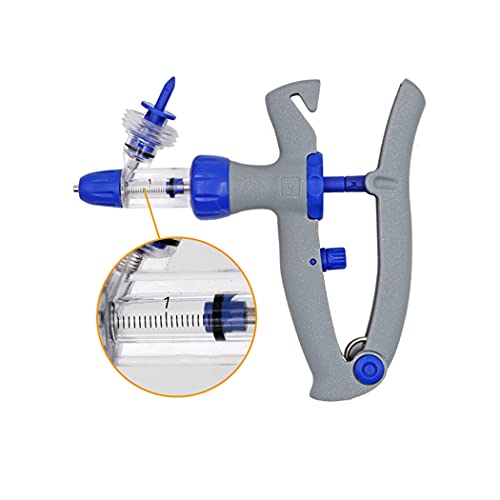 Einstellbare und kontinuierliche Spritze 1 ml 2 ml 5 ml Spritze Veterinär-Dauerinjektor-Injektorpistole Drench-Pistole for Tierarzt, Huhn, Ente, Schwein, Kuh von POGHYD