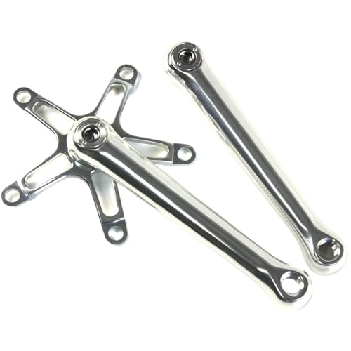 For 3SIXTY Kurbelarm aus geschmiedeter Legierung, Länge 170 mm, for MTB und Rennräder und for Brom-pton-Klappkurbelgarnitur, Fahrradteile (Silber) von POGHYD