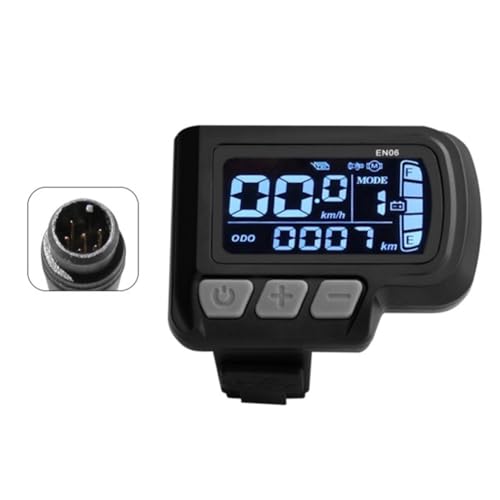 LCD-EN06 Elektrisches Fahrrad LCD-Display Meter Dashboard Panel mit USB 24V 36V 48V for Mountainbike Elektroroller 6Pin von POGHYD