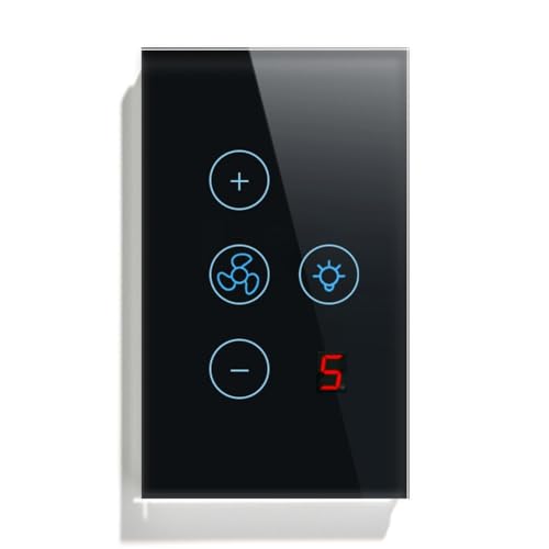 POGHYD Tuya Zigbee Smart Fan Lichtschalter US-Netzwerkverbindung APP-Steuerung/Assistent Sprachsteuerung Schwarz POGHYD Tuya Zigbee Smart Fan Lichtschalter US-Netzwerkverbindung APP-Steuerung/Assistent Sprachsteuerung Schwarz von POGHYD